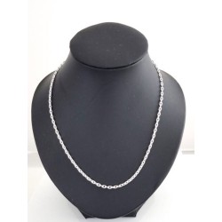 Zilveren metalen ketting van de ketting 60cm