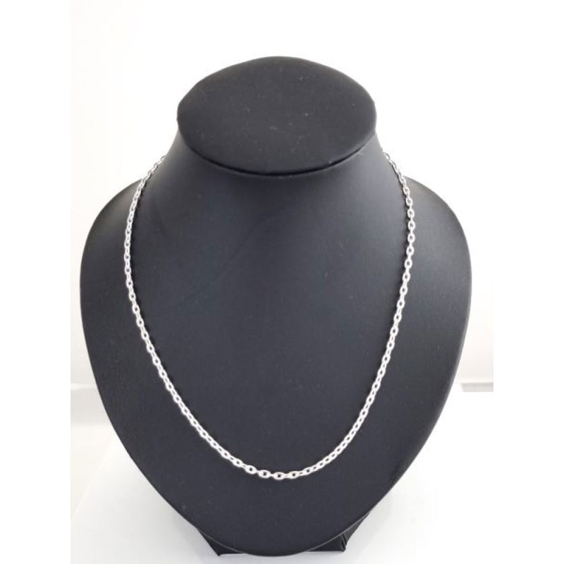 Zilveren metalen ketting van de ketting 60cm
