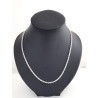 Zilveren metalen ketting van de ketting 60cm