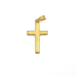 Pendentif croix en or 14 carats. 20 mm. 0.64 gr