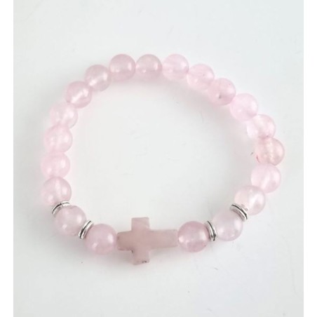 Bracelet pierre Quartz Rose