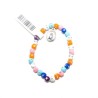 Bracelet enfant avec des perles colorées décorées de strass