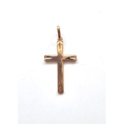 Pendentif croix simple 30x18mm Pl.Or