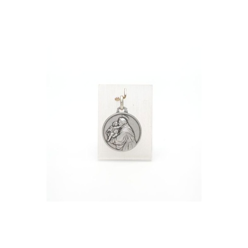 Medaille van Saint Anthony in Silver. 18 mm