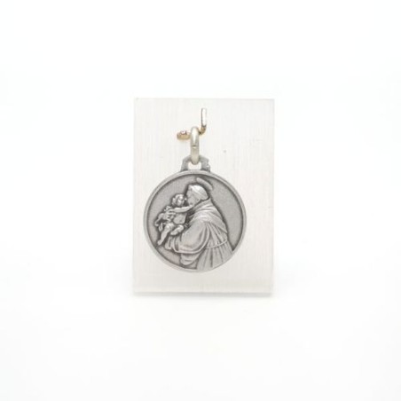 Medaille van Saint Anthony in Silver. 18 mm