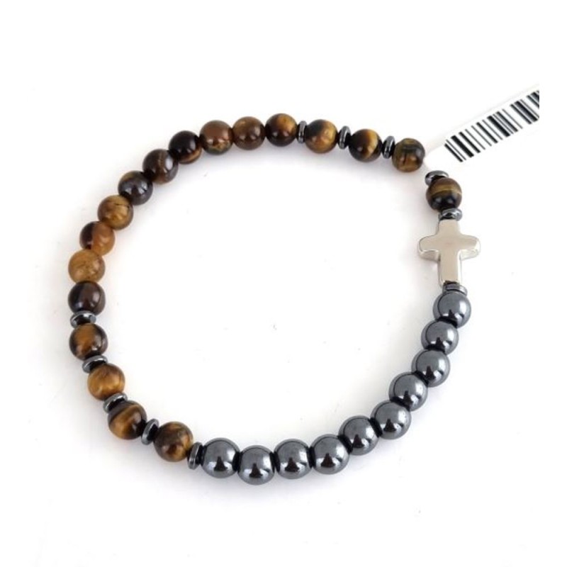 Bracelet élastique perles en pierre