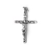 Pendentif croix tube en Argent 3.8cm