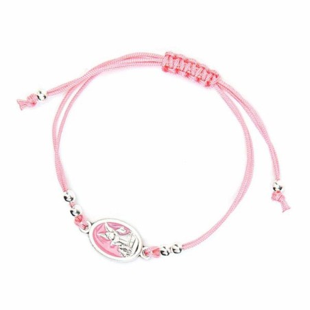 Touw touw touw armband met engel medaille