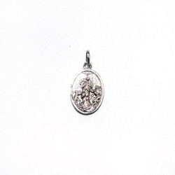 Mary's medaille die rhodium werpt knooppunten. 20 mm