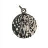 Médaille métal argenté 18mm Enfant Jésus de Prague