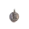 Médaille métal argenté 18mm St Michel
