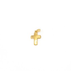 Pendentif croix en or 18 carats. 15 mm. 2.2 gr