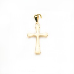Pendentif croix en or 18 carats. 18 mm. 0.69 gr