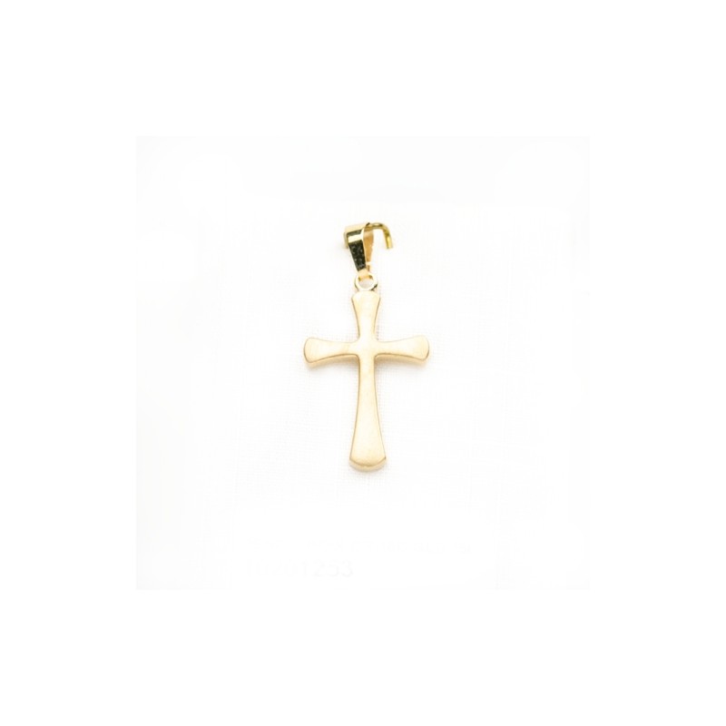 Pendentif croix en or 18 carats. 18 mm. 0.69 gr