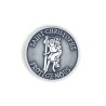 Metalen token St Christophe met Frans gebed