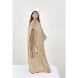 Virgin Statue Orante 14cm Natural ResUbois