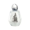 Mini bouteille verre pour eau bénite 6.5cm jeton métal lourdes