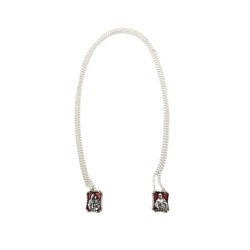 Scapulaire métal sur chaine et médaille émaillée