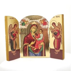 Icône Vierge des Météores 14x10 cm