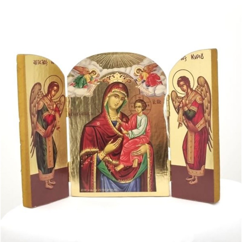 Icône Vierge des Météores 14x10 cm