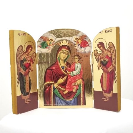 Icône Vierge des Météores 14x10 cm