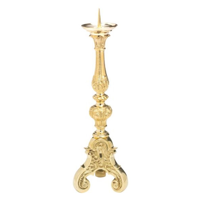 NKlaus 4x Chandelier Laiton Or Pour Bougies Fines Jusqu'à 0,9cm - Lot De 4