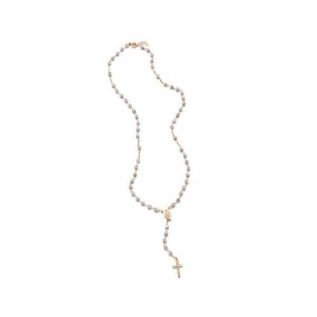 Chapelet en Argent et Pl.Or 4mm