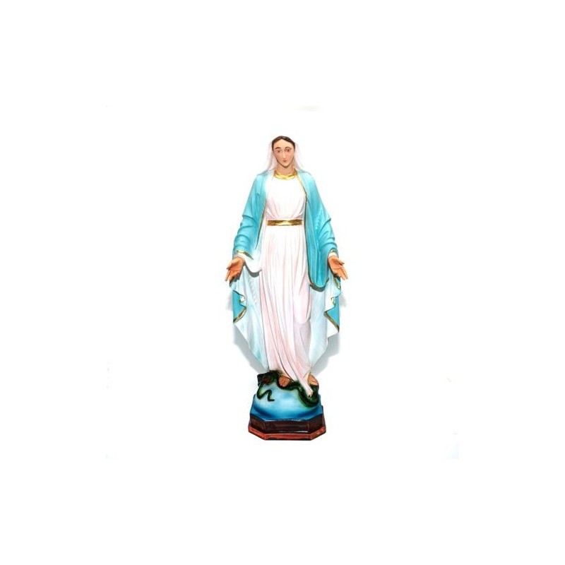 Statue de la Vierge Miraculeuse en résine. 60 cm