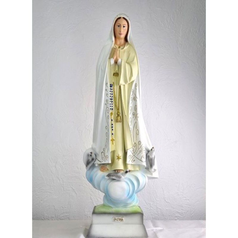 Statue de ND de Fatima 90 CM Polyester
