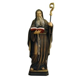 Sint-Benedictus gesneden houten beeld van 20 cm