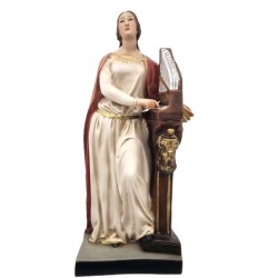 Statue Sainte Cécile 40cm marbrite