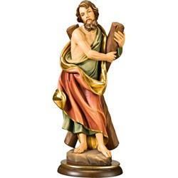 Statue St André 22cm en bois d'érable