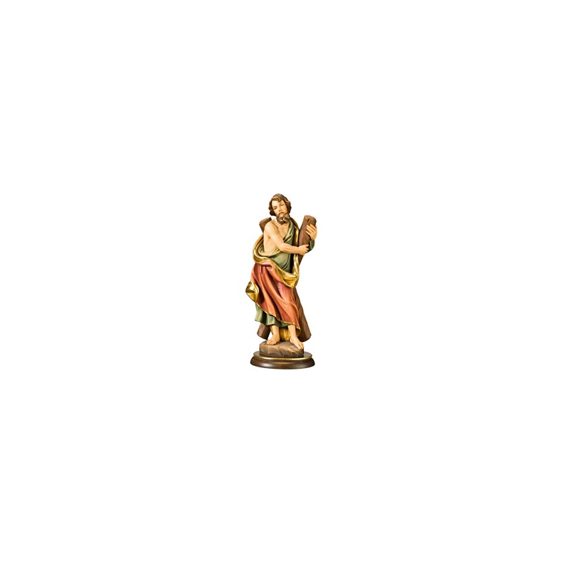 Statue St André 22cm en bois d'érable