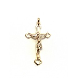 Pendentif crucifix ajouré Pl.Or 750 33*20mm