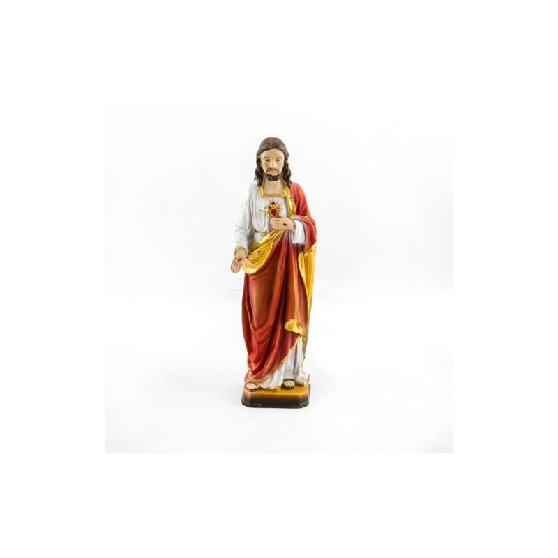 Standbeeld van Jezus Heilig Hart in hars. 20 cm