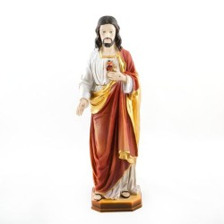 Standbeeld van Jezus Heilig Hart in hars. 30 cm