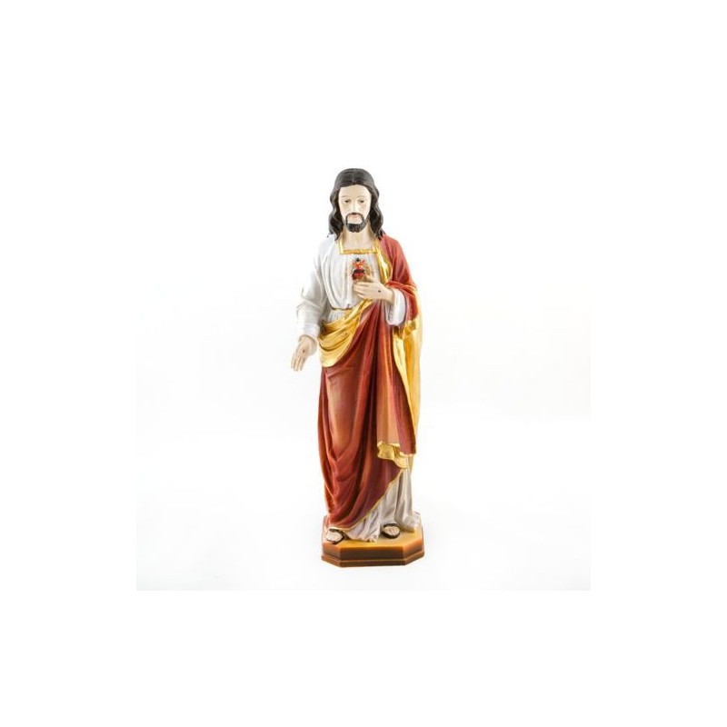 Standbeeld van Jezus Heilig Hart in hars. 30 cm