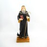 Statue de Saint Benoit en résine. 32 cm