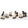 Stel 8 dieren in 3.4cm wieg