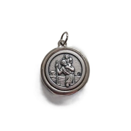 Médaille métal St Christophe/St Nicolas