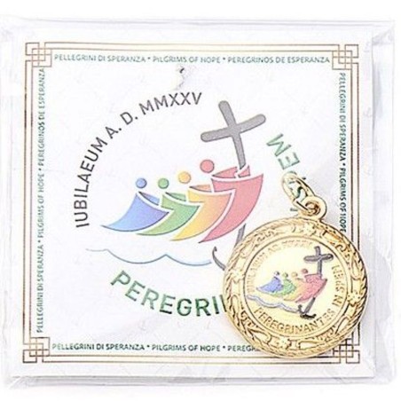 Médaille du jubilé métal doré 2cm 