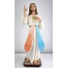 Standbeeld van genadige Jezus in hars. 100 cm + kristallen ogen