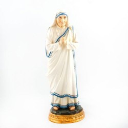 Standbeeld van Moeder Teresa van Calcutta in hars. 29,5 cm