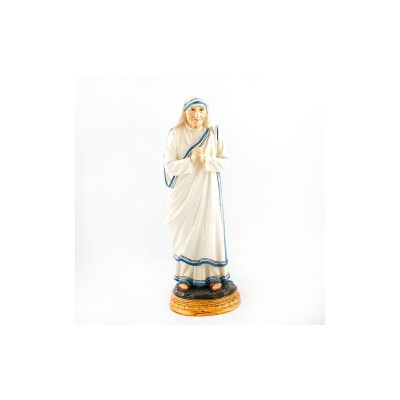 Standbeeld van Moeder Teresa van Calcutta in hars. 29,5 cm