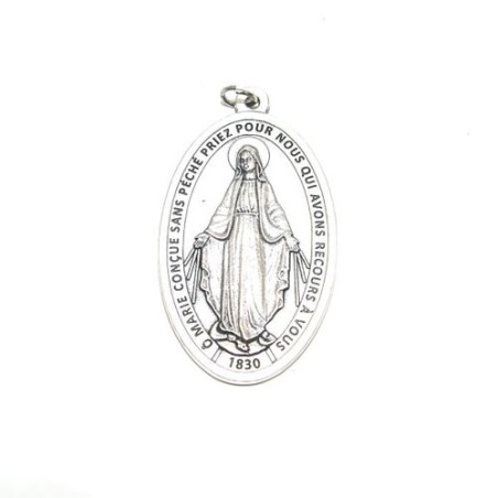 Médaille de la Miraculeuse en métal. 8 cm