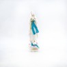 Statue de Notre Dame de Lourdes en résine blanche. 10 cm