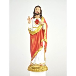 Heilig standbeeld hart van Jesus 30 cm hars