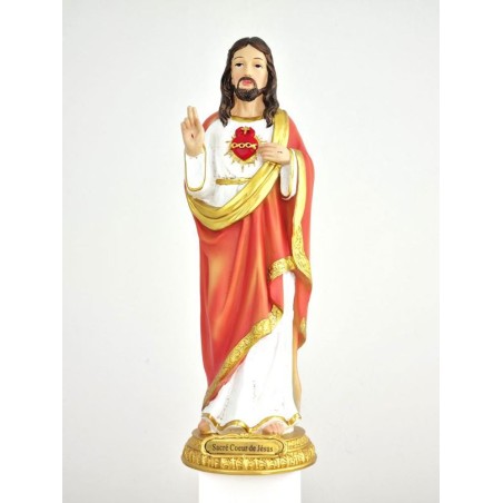Heilig standbeeld hart van Jesus 30 cm hars