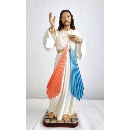 Standbeeld Jezus Barmhartige 50 cm hars 