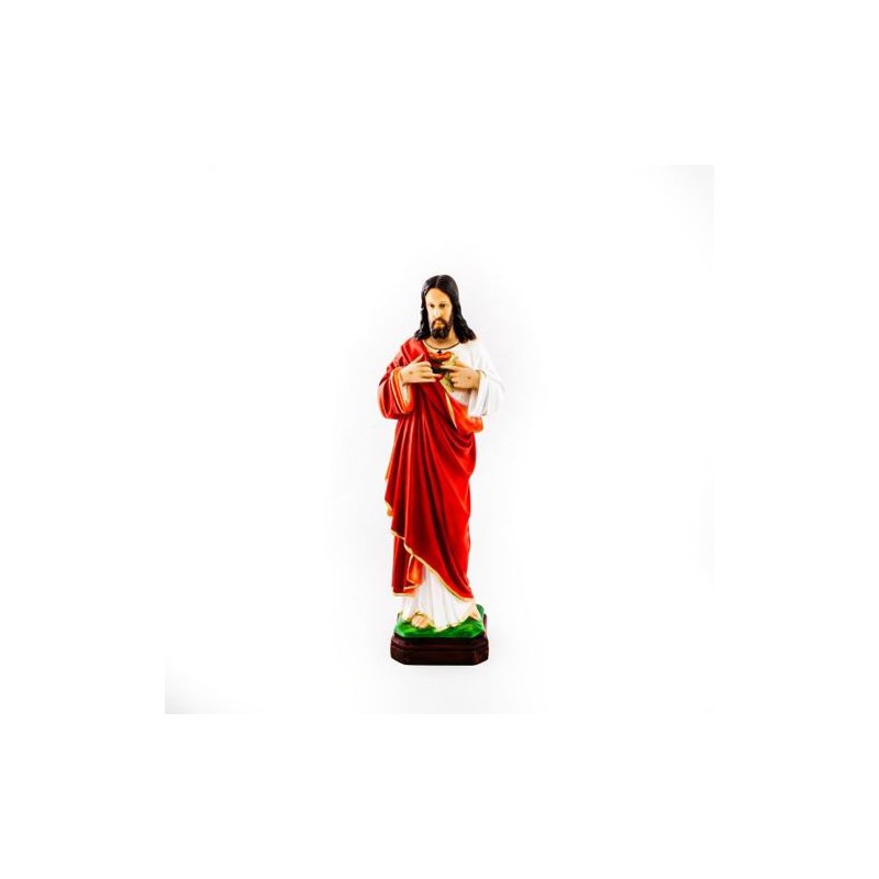 Standbeeld van Jezus Heilig Hart in hars. 40 cm